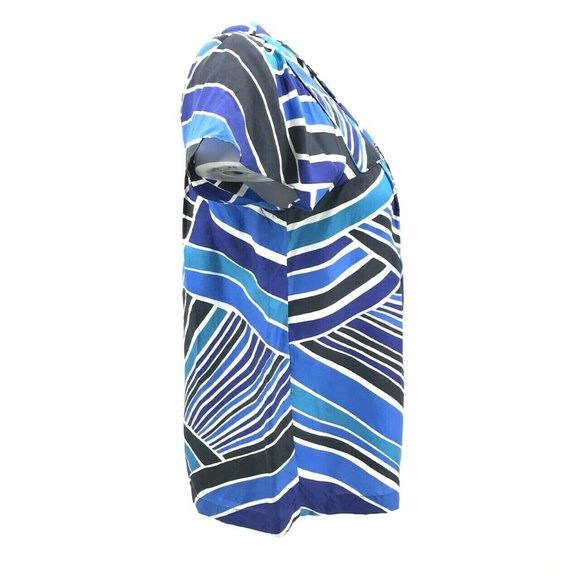 Banana Republic Striped Print Tunic Top Sz Small - Picture 5 of 8